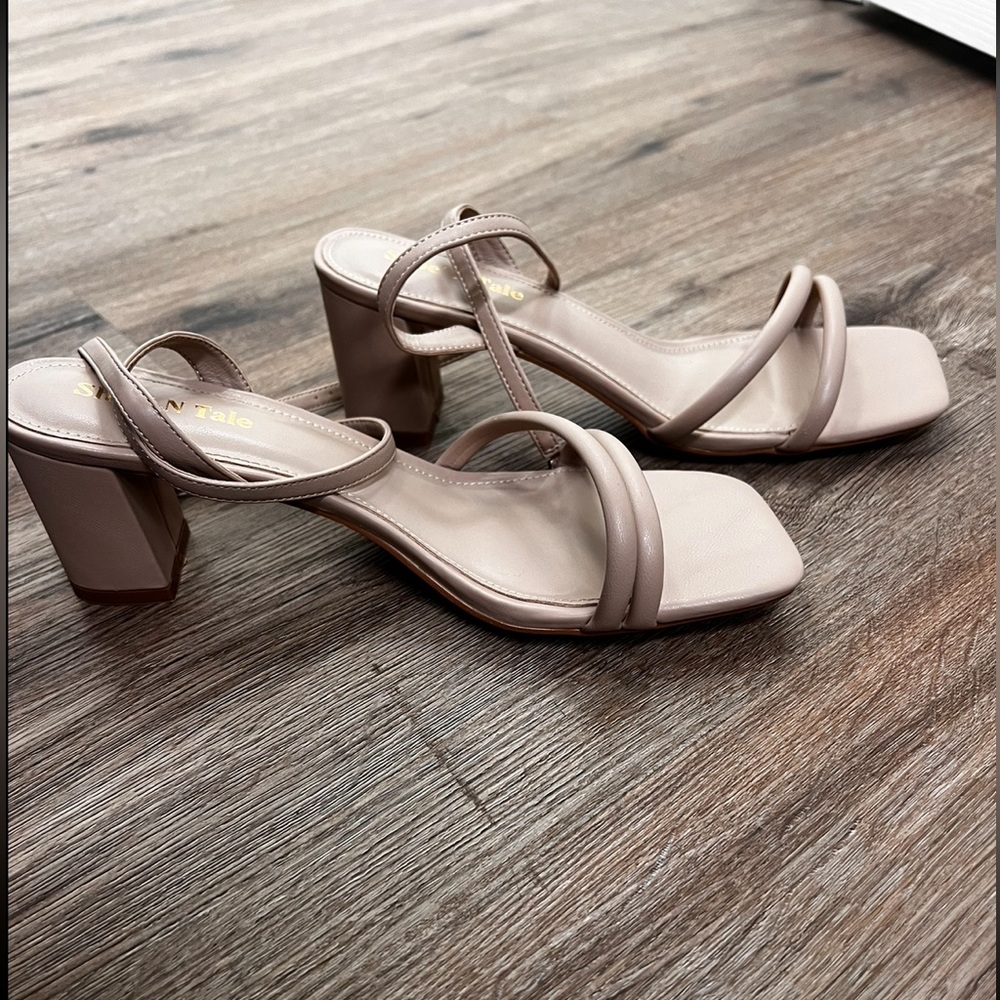 Shoe N’ Tale Strappy Heels with Square Toe - Picture 6 of 6